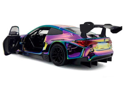 BMW M4 GT3 Chameleon Chrome "Custom Wrap" Series 1/24 Diecast Model Car