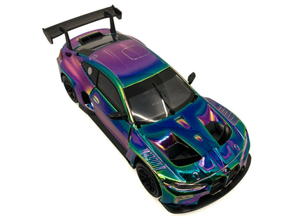 BMW M4 GT3 Chameleon Chrome "Custom Wrap" Series 1/24 Diecast Model Car