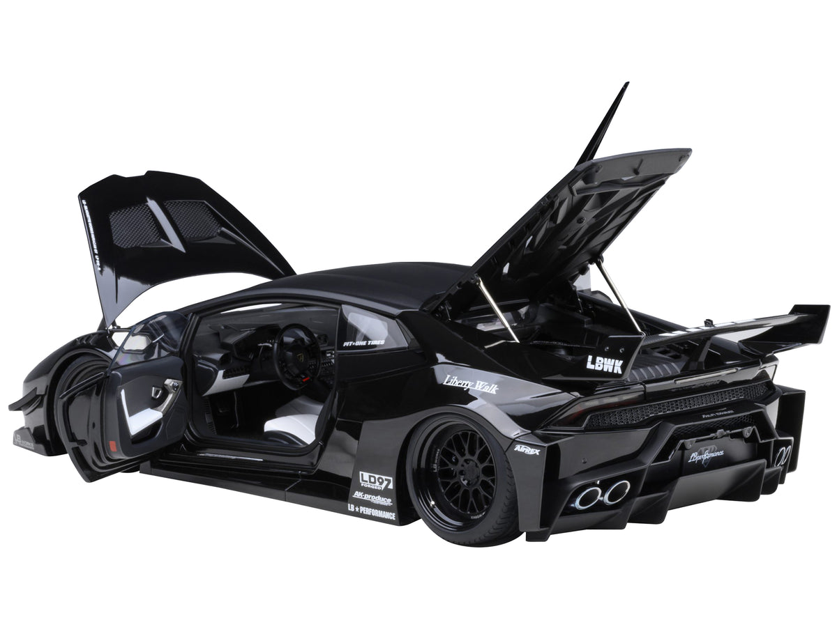 Lamborghini Huracan GT "LB-Silhouette Works" Black 1/18 Model Car