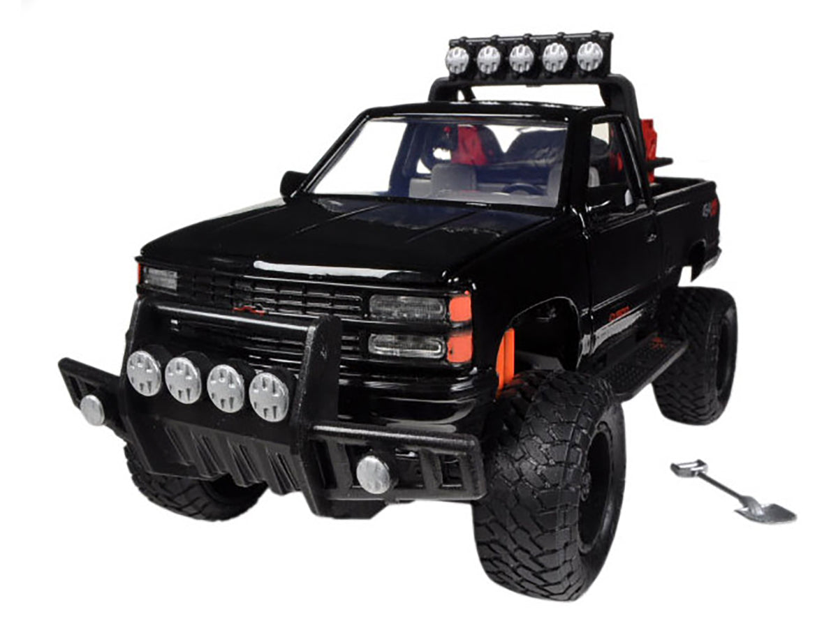 1992 Chevrolet 454 SS Pickup Truck Off Road Black 1/24 Diecast Model