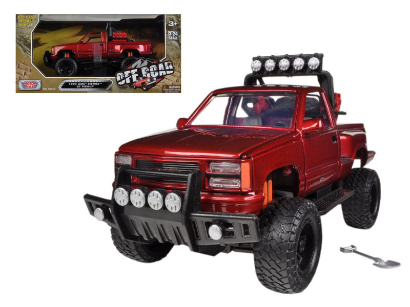 1992 GMC Sierra GT Pickup Truck Off Road Red 1/24 Diecast Model