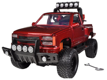 1992 GMC Sierra GT Pickup Truck Off Road Red 1/24 Diecast Model