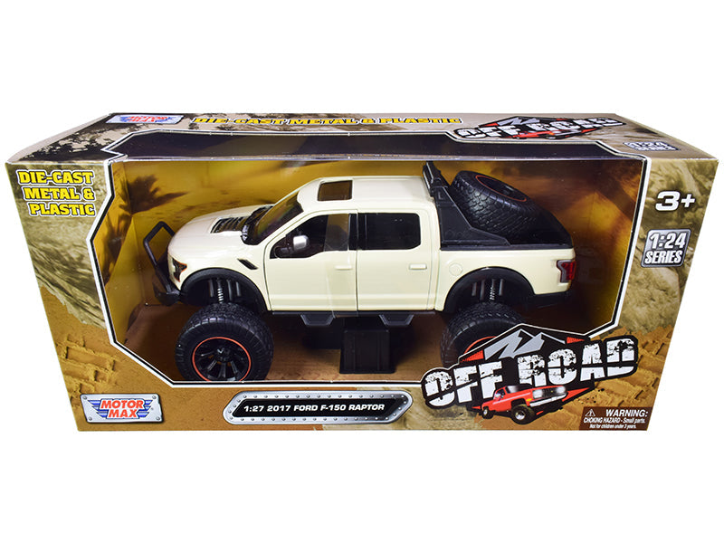 2017 Ford F-150 Raptor Off-Road Pickup Truck Cream 1/27 Diecast Model Car