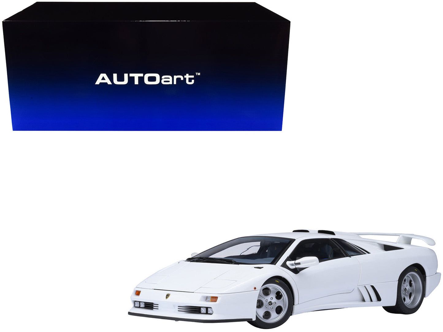 Lamborghini Diablo SE30 Jota Impact White 1/18 Model Car