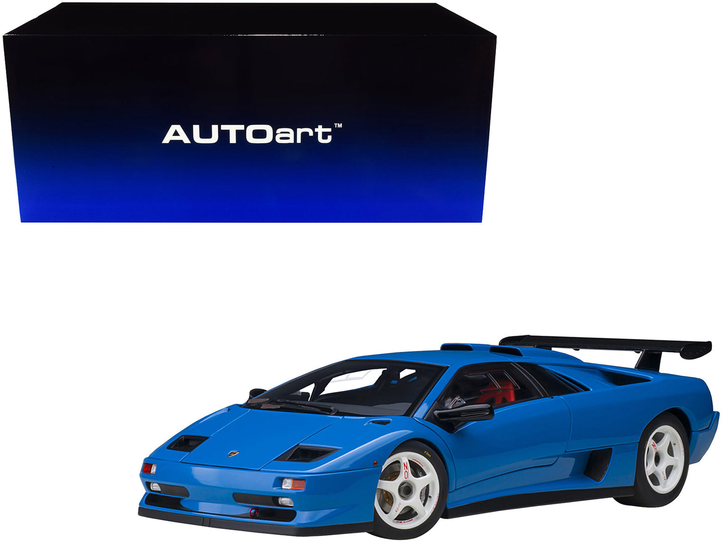 Lamborghini Diablo SV-R Blu Le Mans Blue 1/18 Model Car