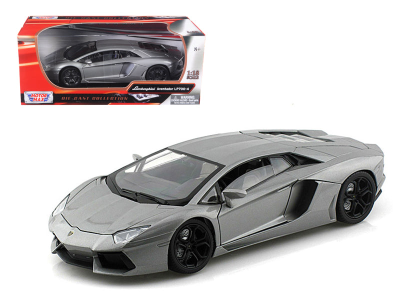 Lamborghini Aventador LP700-4 Gray Metallic 1/18 Diecast Model Car
