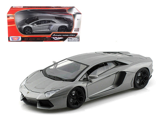 Lamborghini Aventador LP700-4 Gray Metallic 1/18 Diecast Model Car