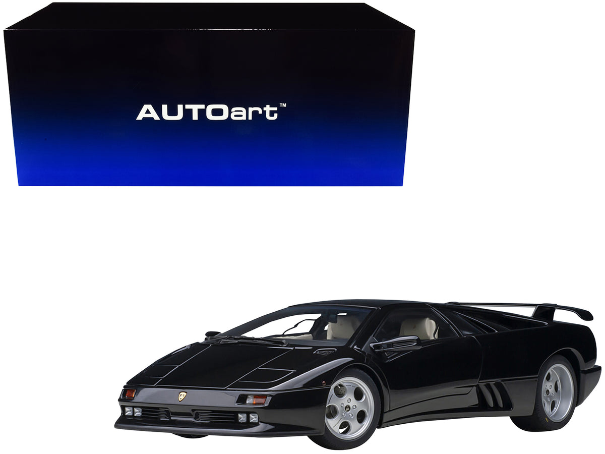 Lamborghini Diablo SE30 Deep Black Metallic 1/18 Model Car