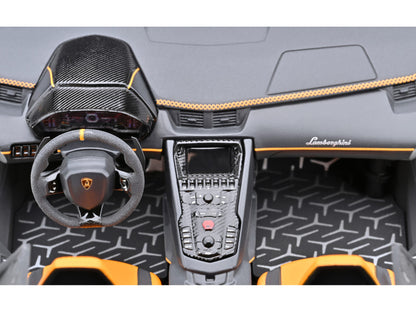 Lamborghini Aventador SVJ Arancio Atlas Pearl Orange 1/18 Model Car