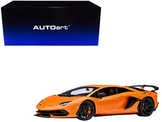 Lamborghini Aventador SVJ Arancio Atlas Pearl Orange 1/18 Model Car