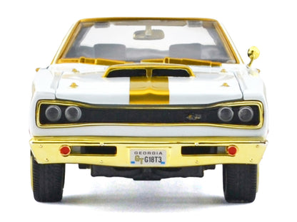 1969 Dodge Coronet Super Bee White Metallic with Gold Accents "Luxe Legends" Series 1/24 Diecast Model Car