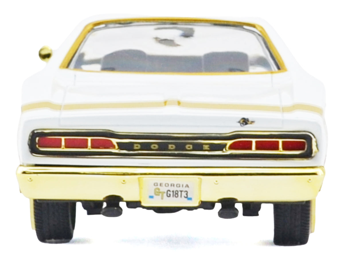 1969 Dodge Coronet Super Bee White Metallic with Gold Accents "Luxe Legends" Series 1/24 Diecast Model Car