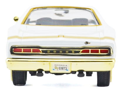 1969 Dodge Coronet Super Bee White Metallic with Gold Accents "Luxe Legends" Series 1/24 Diecast Model Car