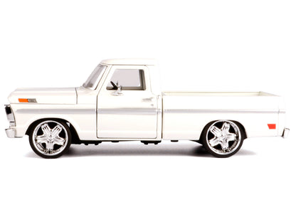 1969 Ford F-100 Pickup Truck Cream "Maxx Design" Series 1/24 Diecast Model Car