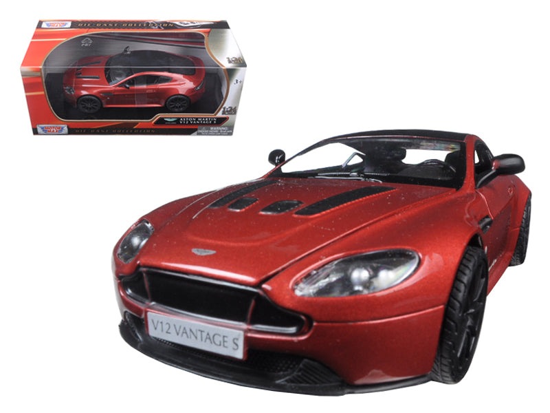 Aston Martin Vantage S V12 Red 1/24 Diecast Model Car