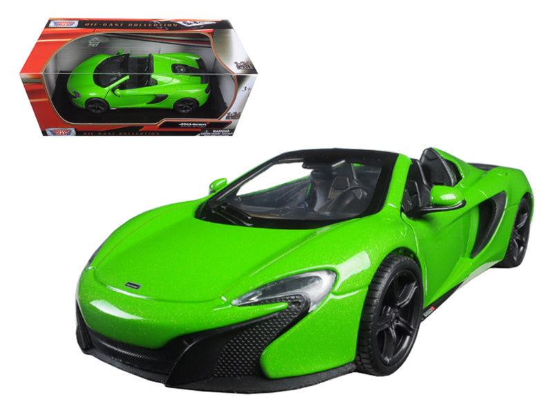 McLaren 650S Spider Green 1/24 Diecast Model Car