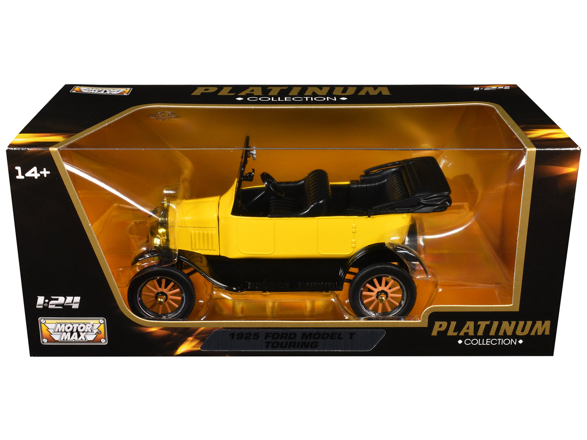 1925 Ford Model T Touring Yellow "Platinum Collection" Series 1/24 Diecast Model Car