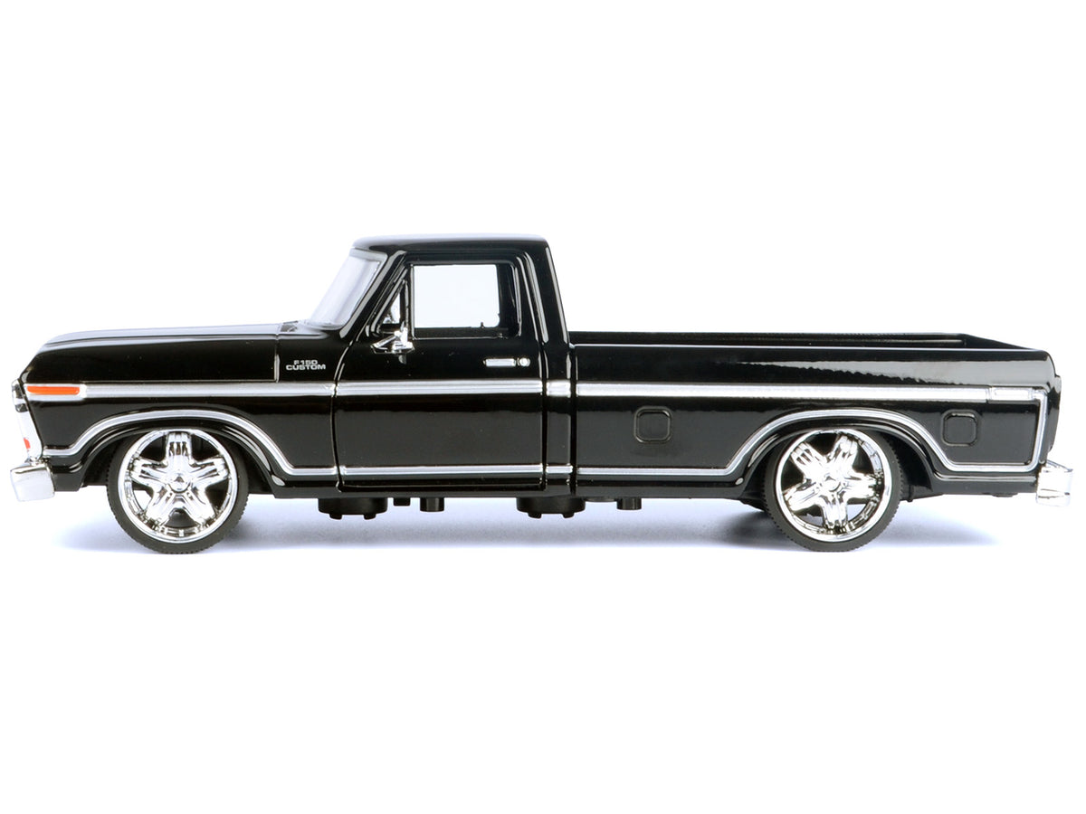 1979 Ford F-150 Custom Pickup Truck Black "Maxx Design" Series 1/24 Diecast Model Car
