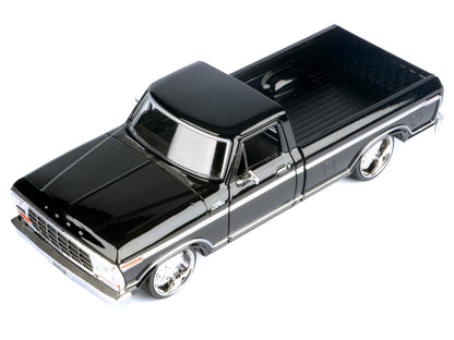 1979 Ford F-150 Custom Pickup Truck Black "Maxx Design" Series 1/24 Diecast Model Car