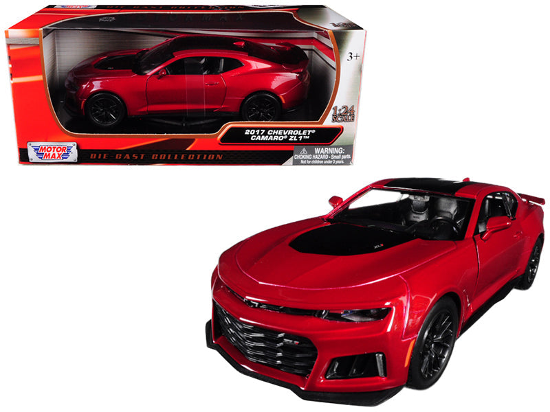 2017 Chevrolet Camaro ZL1 Burgundy 1/24 Diecast Car Model