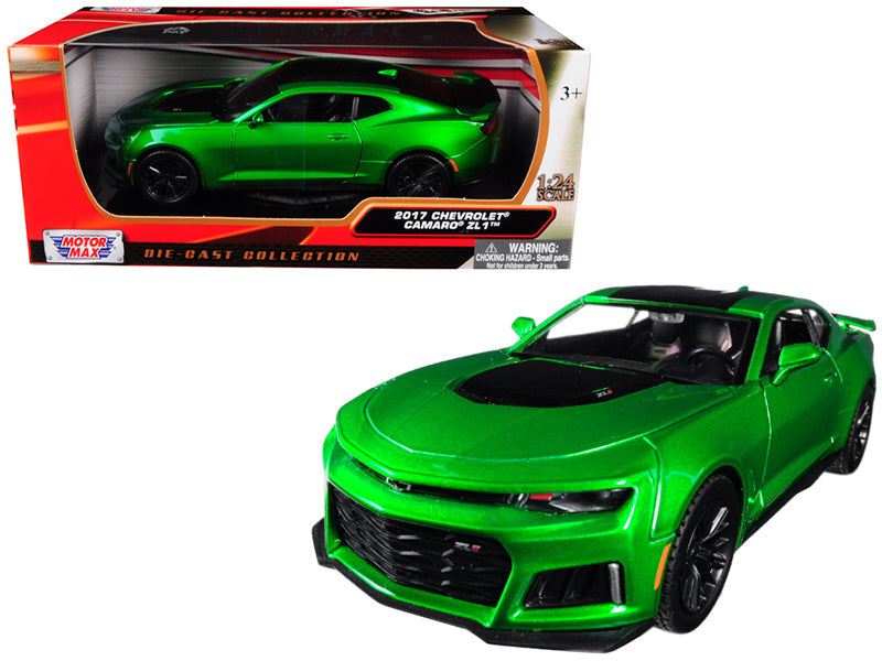 2017 Chevrolet Camaro ZL1 Metallic Green 1/24 Diecast Car Model