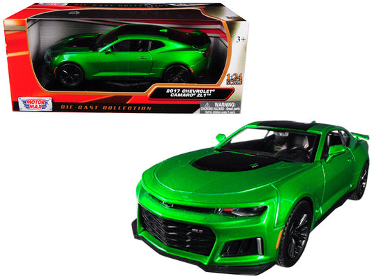 2017 Chevrolet Camaro ZL1 Metallic Green 1/24 Diecast Car Model