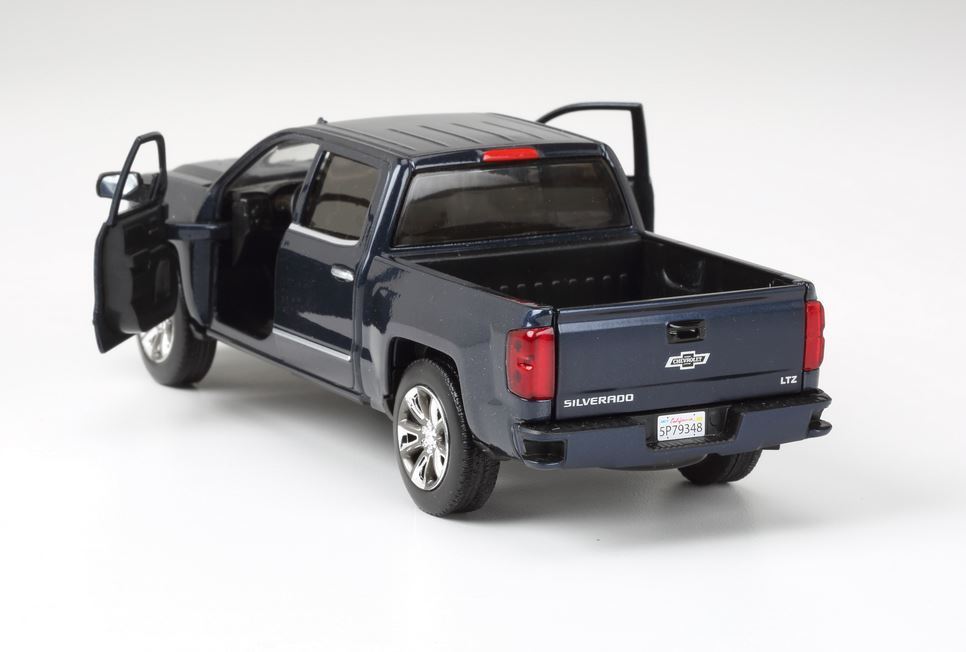 2018 Chevrolet Silverado LTZ Pickup Truck Centennial Edition Blue Metallic "100 Years Anniversary" 1/27 Diecast Model Car