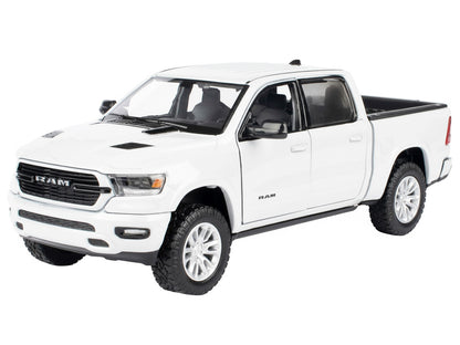 2019 RAM 1500 Laramie Crew Cab Pickup Truck White "Timeless Legends" Series 1/24 Diecast Model Car