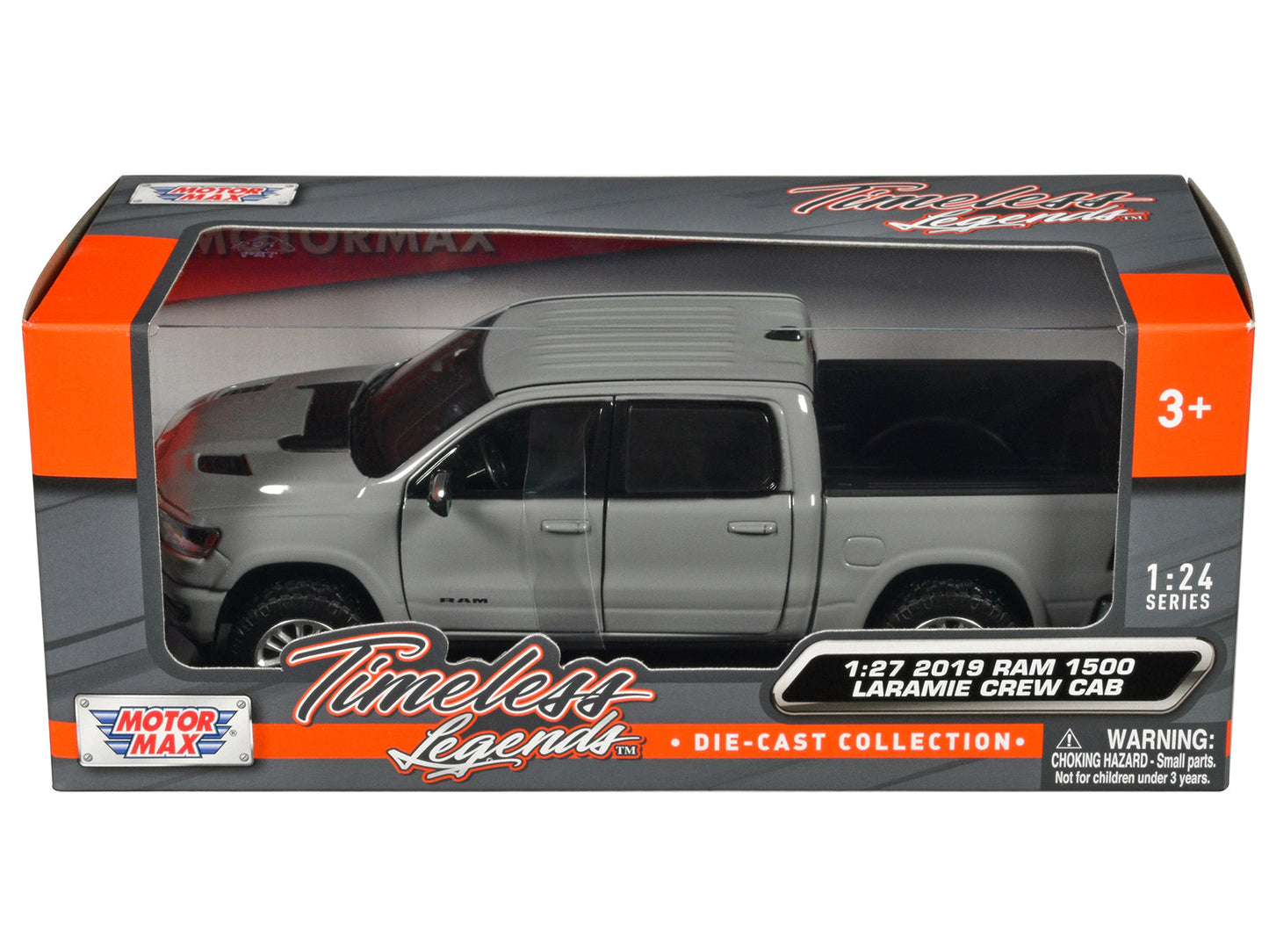 2019 RAM 1500 Laramie Crew Cab Pickup Truck Gray "Timeless Legends" Series 1/27 Diecast Model Car