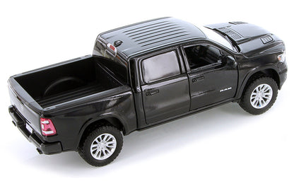 2019 RAM 1500 Laramie Crew Cab Pickup Truck Black 1/24 Diecast Model Car