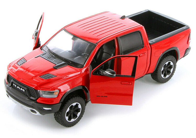 2019 RAM 1500 Rebel Crew Cab Pickup Truck Red 1/24 Diecast Model Car