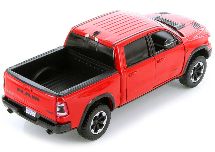 2019 RAM 1500 Rebel Crew Cab Pickup Truck Red 1/24 Diecast Model Car