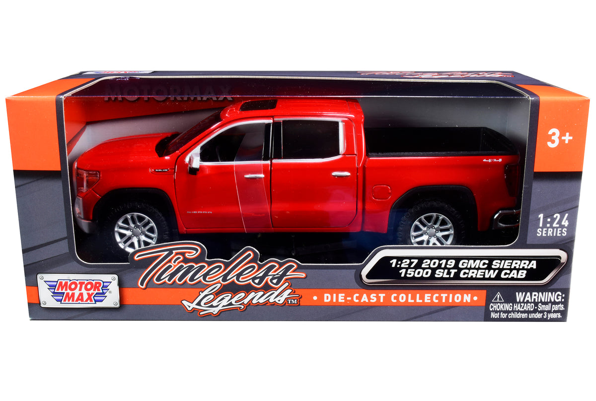 2019 GMC Sierra 1500 SLT Crew Cab Pickup Truck Red 1/24-1/27 Diecast Model Car