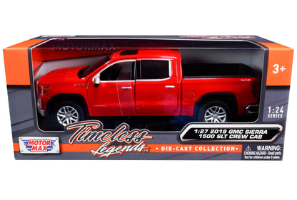 2019 GMC Sierra 1500 SLT Crew Cab Pickup Truck Red 1/24-1/27 Diecast Model Car