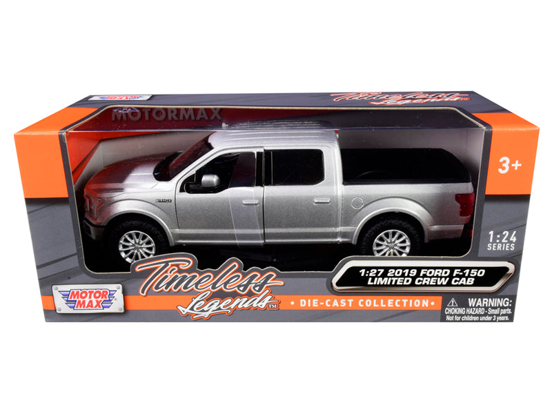 2019 Ford F-150 Limited Crew Cab Pickup Truck Metallic Silver 1/24-1/27 Diecast Model Car