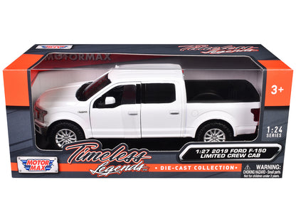 2019 Ford F-150 Limited Crew Cab Pickup Truck White 1/24-1/27 Diecast Model Car