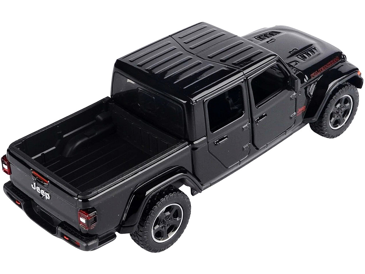 2021 Jeep Gladiator Rubicon (Closed Top) Pickup Truck Black 1/24-1/27 Diecast Model Car