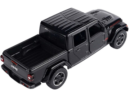 2021 Jeep Gladiator Rubicon (Closed Top) Pickup Truck Black 1/24-1/27 Diecast Model Car