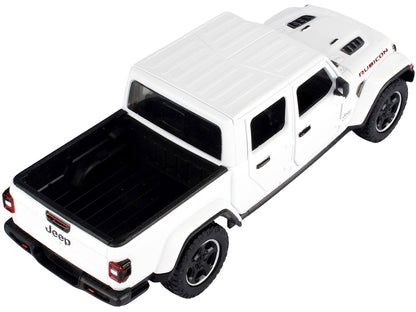 2021 Jeep Gladiator Rubicon (Closed Top) Pickup Truck White 1/24-1/27 Diecast Model Car