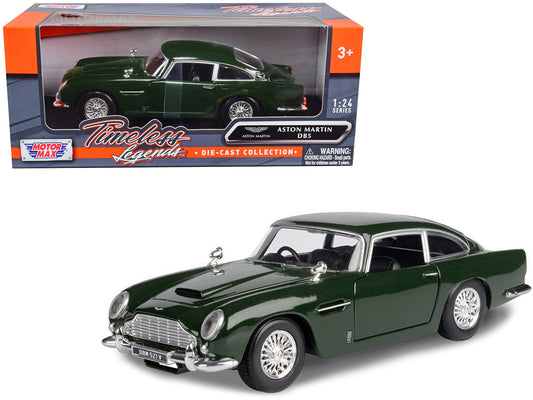Aston Martin DB5 RHD (Right Hand Drive) Dark Green "Timeless Legends" Series 1/24 Diecast Model Car