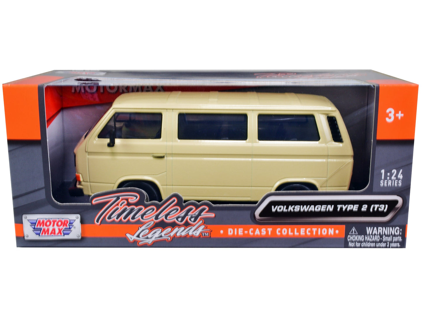 Volkswagen Type 2 (T3) Van Beige "Timeless Legends" Series 1/24 Diecast Model Car