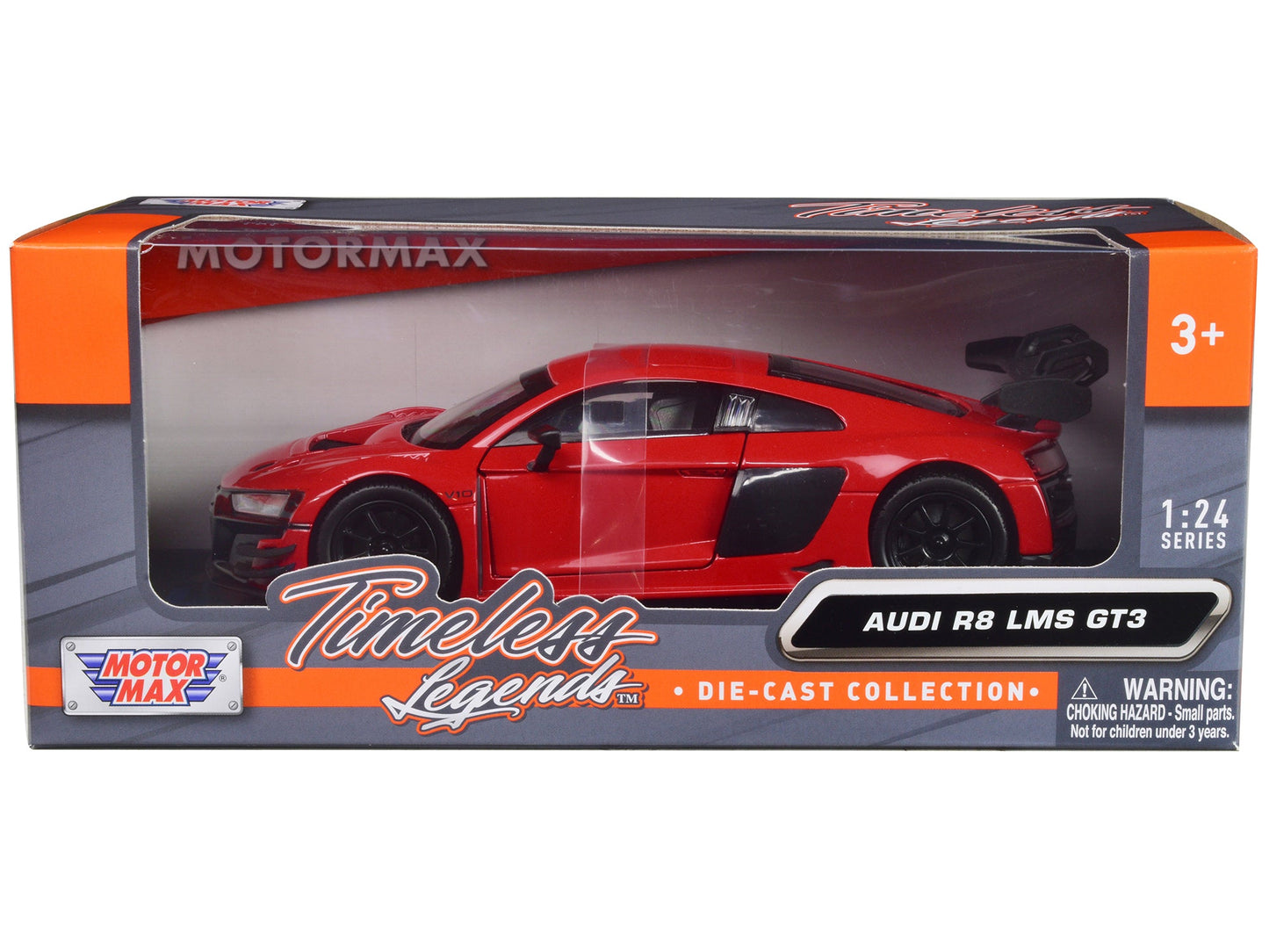 Audi R8 LMS GT3 Red "Timeless Legends" Series 1/24 Diecast Car Model