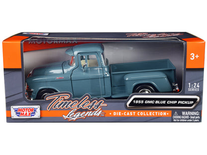 1955 GMC Blue Chip Pickup Truck Light Blue "Timeless Legends" Series 1/24 Diecast Model Car