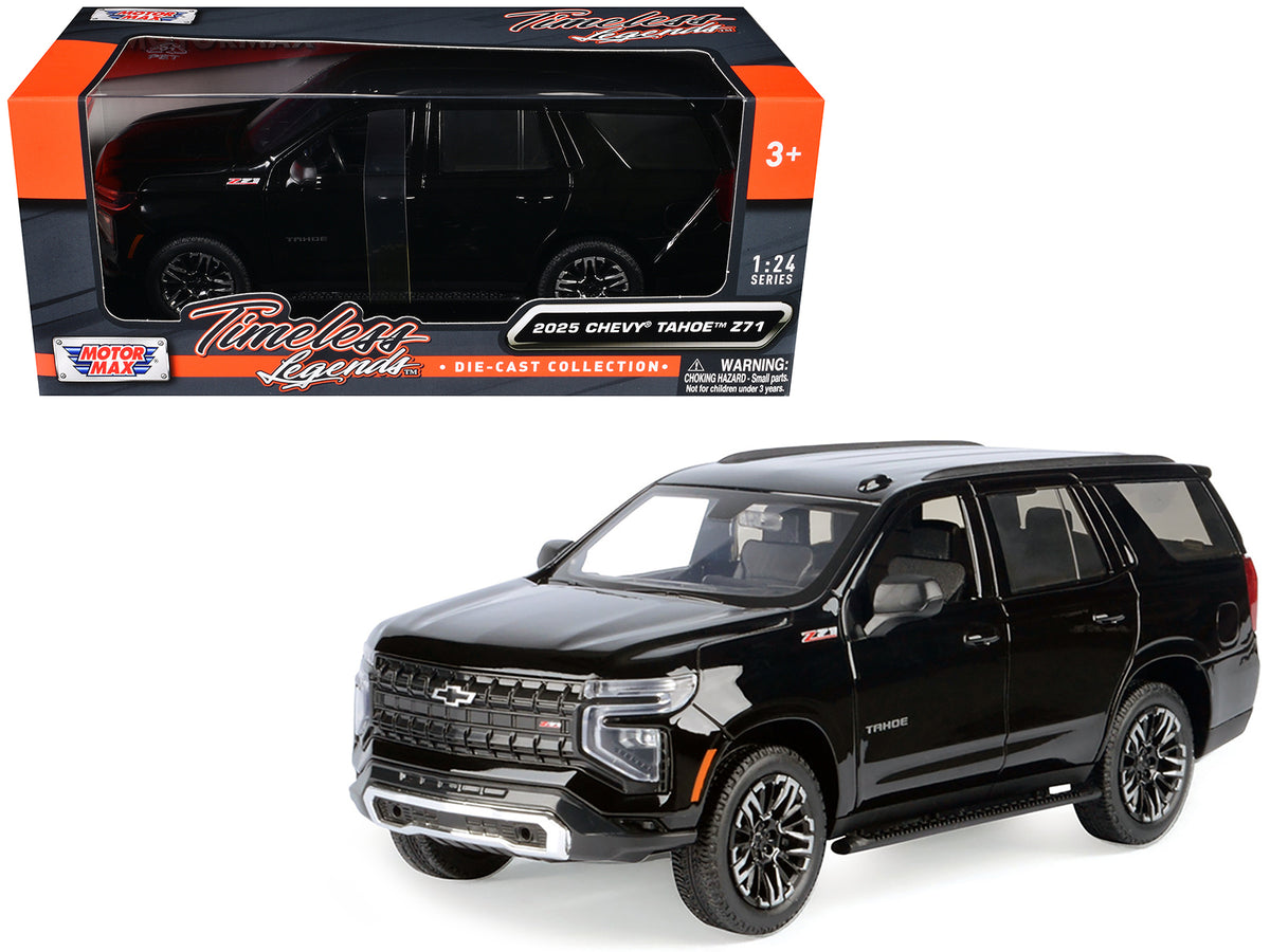 2025 Chevrolet Tahoe Z71 Black "Timeless Legends" Series 1/24 Diecast Model Car
