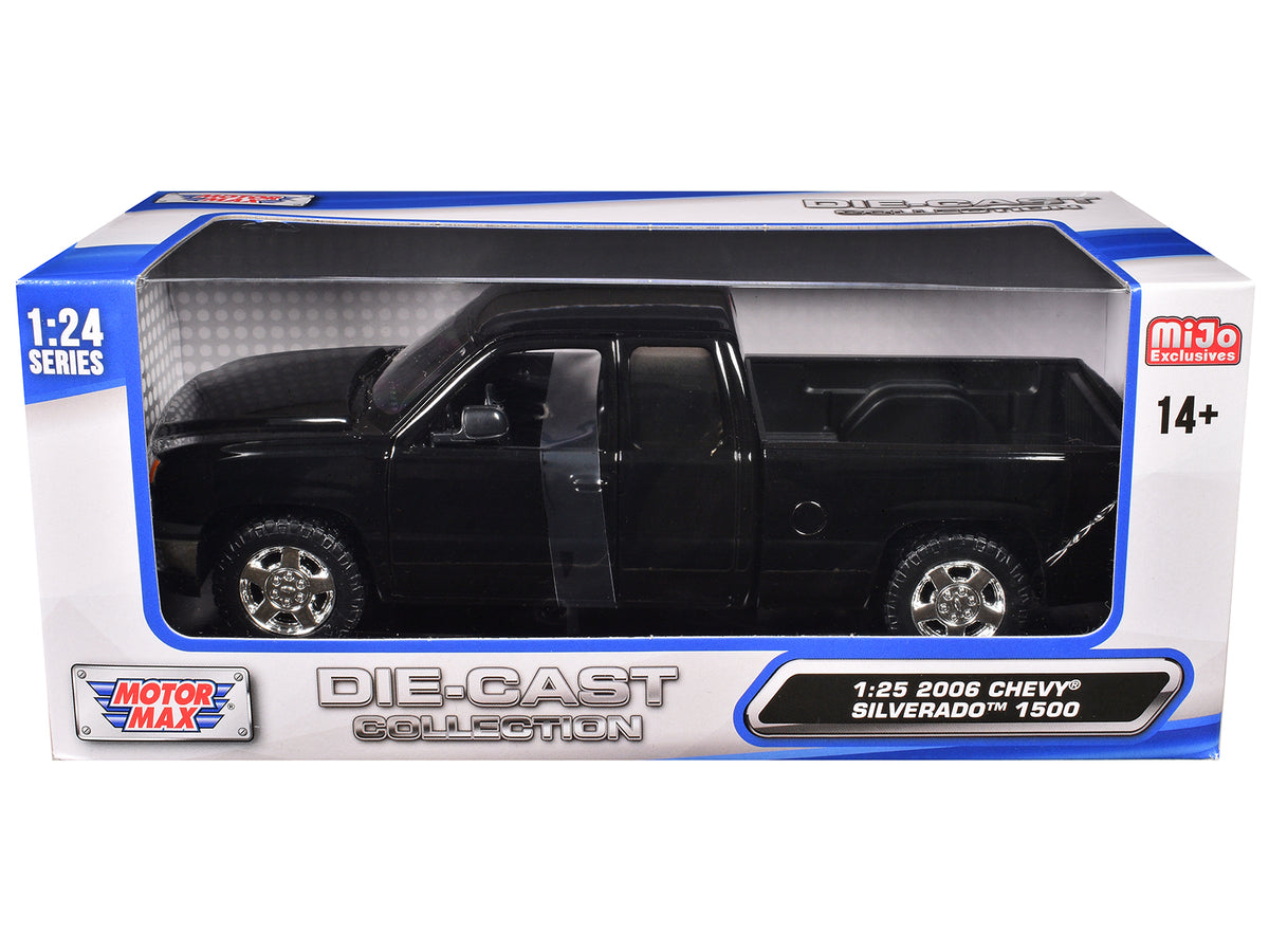 2006 Chevrolet Silverado 1500 Pickup Truck Black "Die-Cast Collection" Series 1/25 Diecast Model Car