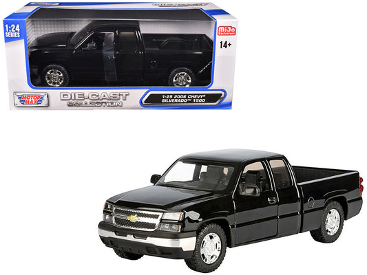2006 Chevrolet Silverado 1500 Pickup Truck Black "Die-Cast Collection" Series 1/25 Diecast Model Car