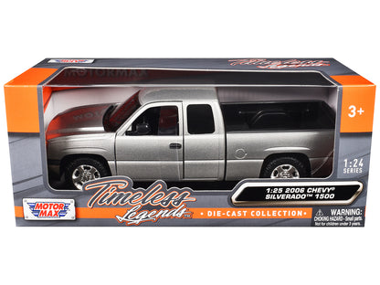 2006 Chevrolet Silverado 1500 Pickup Truck Gray Metallic "Timeless Legends" Series 1/25 Diecast Model Car