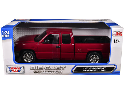 2006 Chevrolet Silverado 1500 Pickup Truck Red Metallic "Die-Cast Collection" Series 1/25 Diecast Model Car