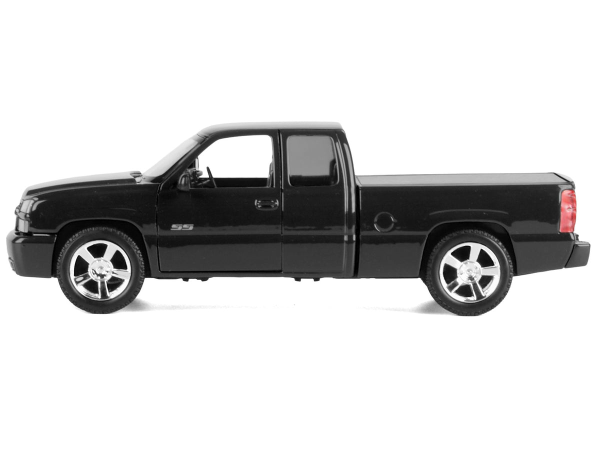 2006 Chevrolet Silverado SS Pickup Truck Black "Timeless Legends" Series 1/25 Diecast Model Car