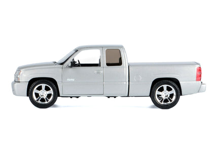 2006 Chevrolet Silverado SS Pickup Truck Silver Metallic "Timeless Legends" Series 1/25 Diecast Model Car